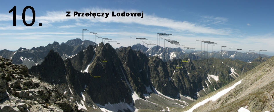 panorama z Przełęczy Lodowej